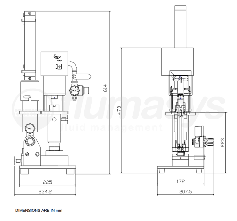 SJP315CT_Flumasys_SINGLE_CARTRIDGE_PUMP_drawing